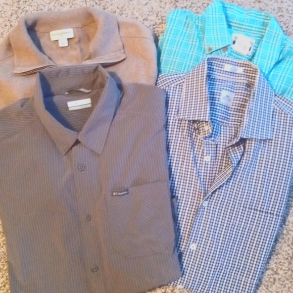 columbia,wrangler,banana Republic,peter millar Other - Lot of 4 large dress shirts